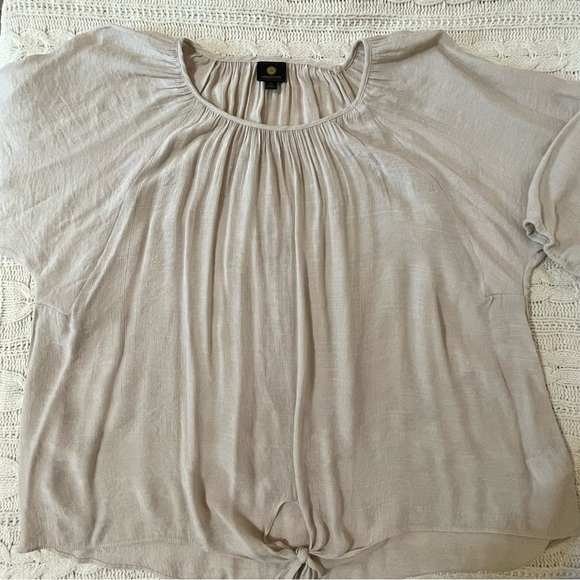 JM Collection Peasant Top Front Tie Size 4X - Picture 4 of 9